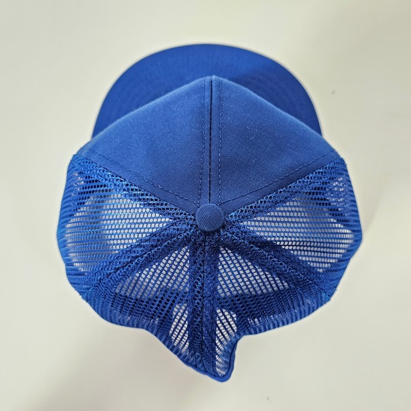Vintage NAPA Auto Parts Trucker Hat Blue Snapback Mesh Cap Logo Patch Mens OSFM - Picture 12 of 13